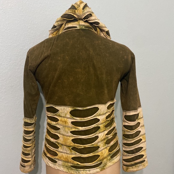 Elan Blanc camouflage dark green jacket size Small - Picture 3 of 8